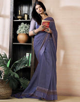 jaipuri Hand Block Printed Soft Cotton Mulmul Saree