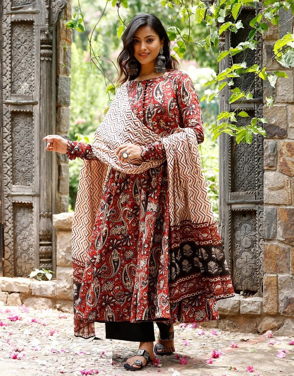 Trendy Rayon Printed Kurti Pant Dupatta Set for Women | Ready to Wear