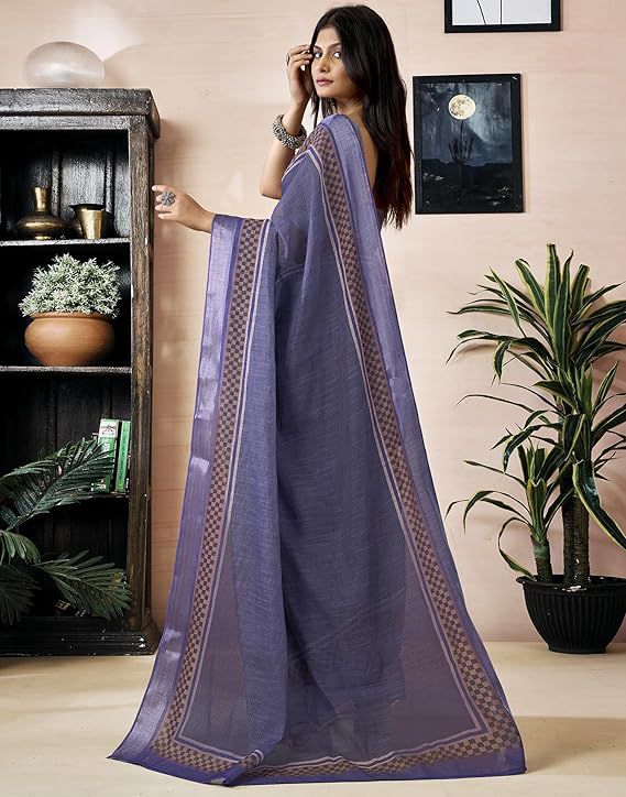 jaipuri Hand Block Printed Soft Cotton Mulmul Saree