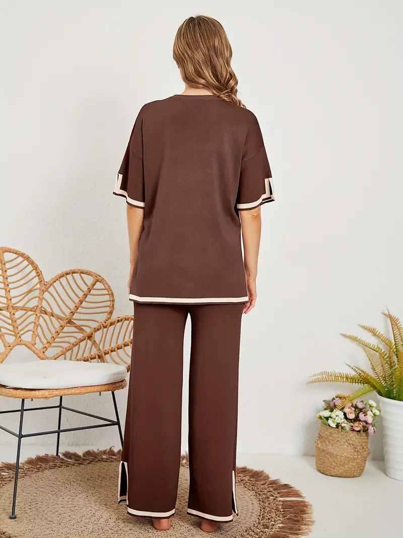 Women’s Top and Bottom Co-Ord Set – 2 Piece Matching Outfit